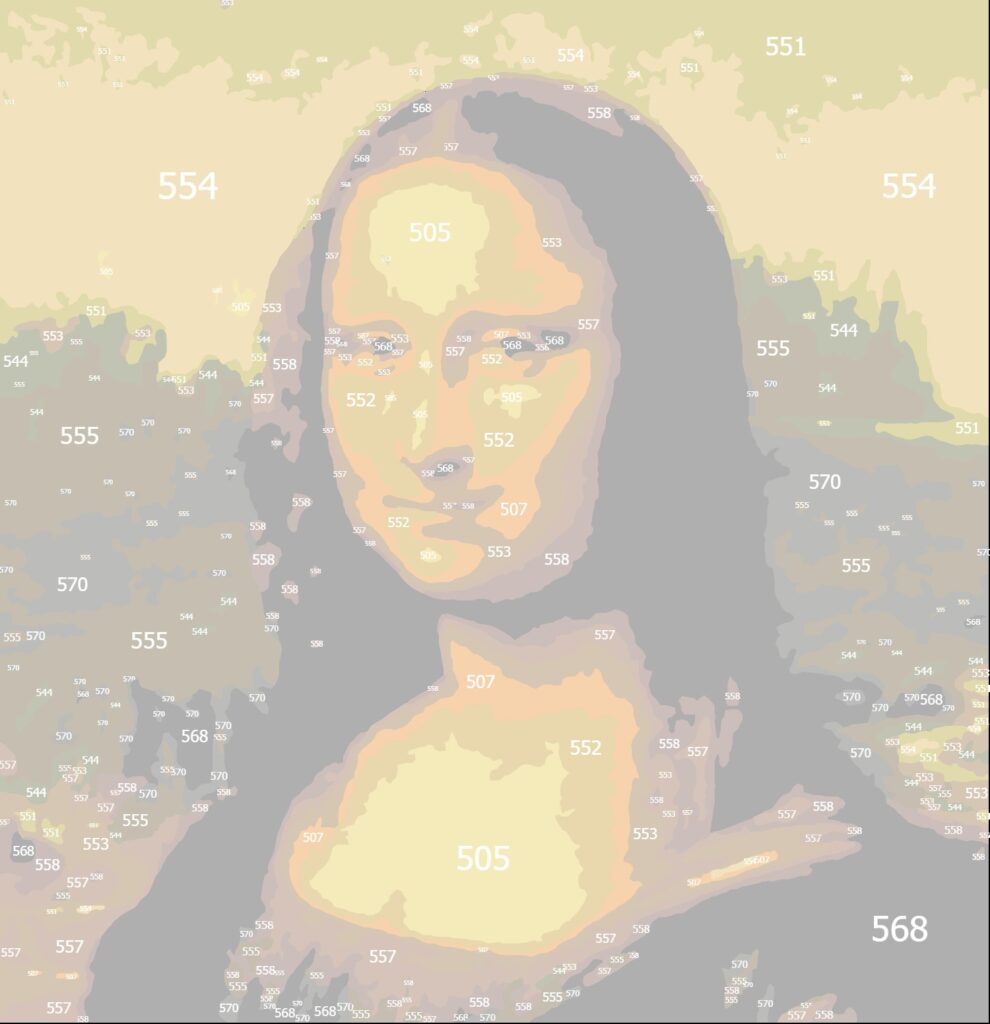 Mona Lisa Paint By Numbers Canvas